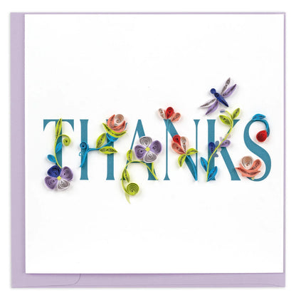 Garden Thanks Quilling Card