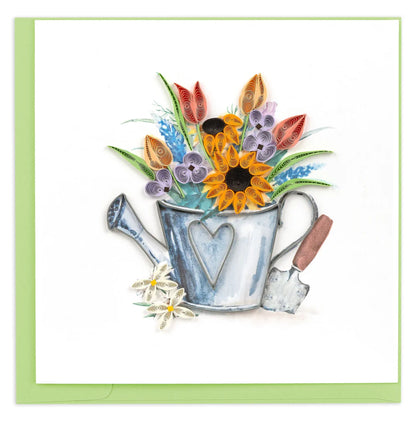 Watering Can Quilling Card