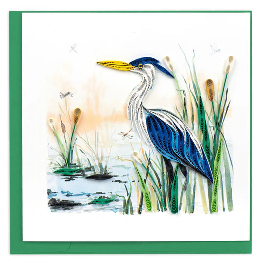 Quilling Card Great Blue Heron