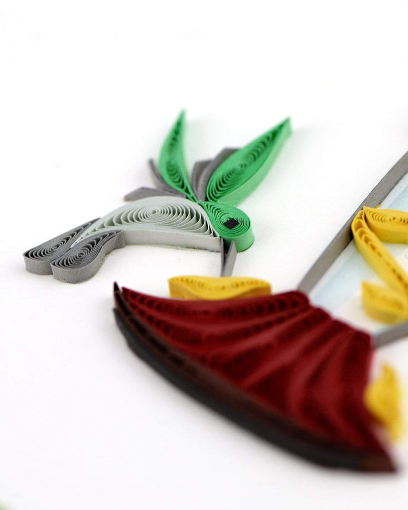 Quilling Card Hummingbird feeder