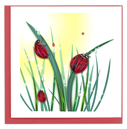 Ladybugs Quilling Card