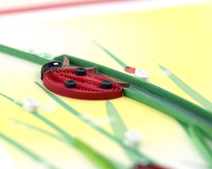 Ladybugs Quilling Card