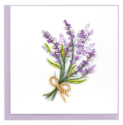 Lavender Quilling Card