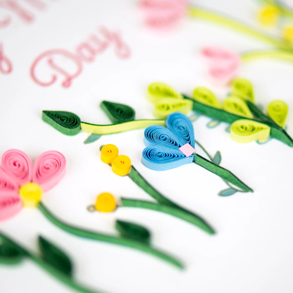 Quilling Card Mother's Day Wildflowers