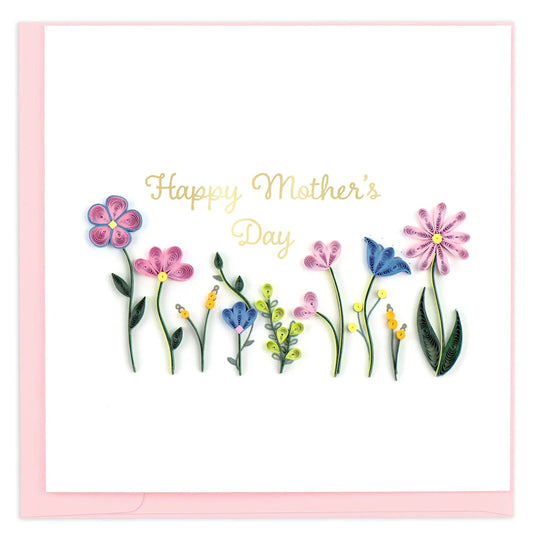 Quilling Card Mother's Day Wildflowers