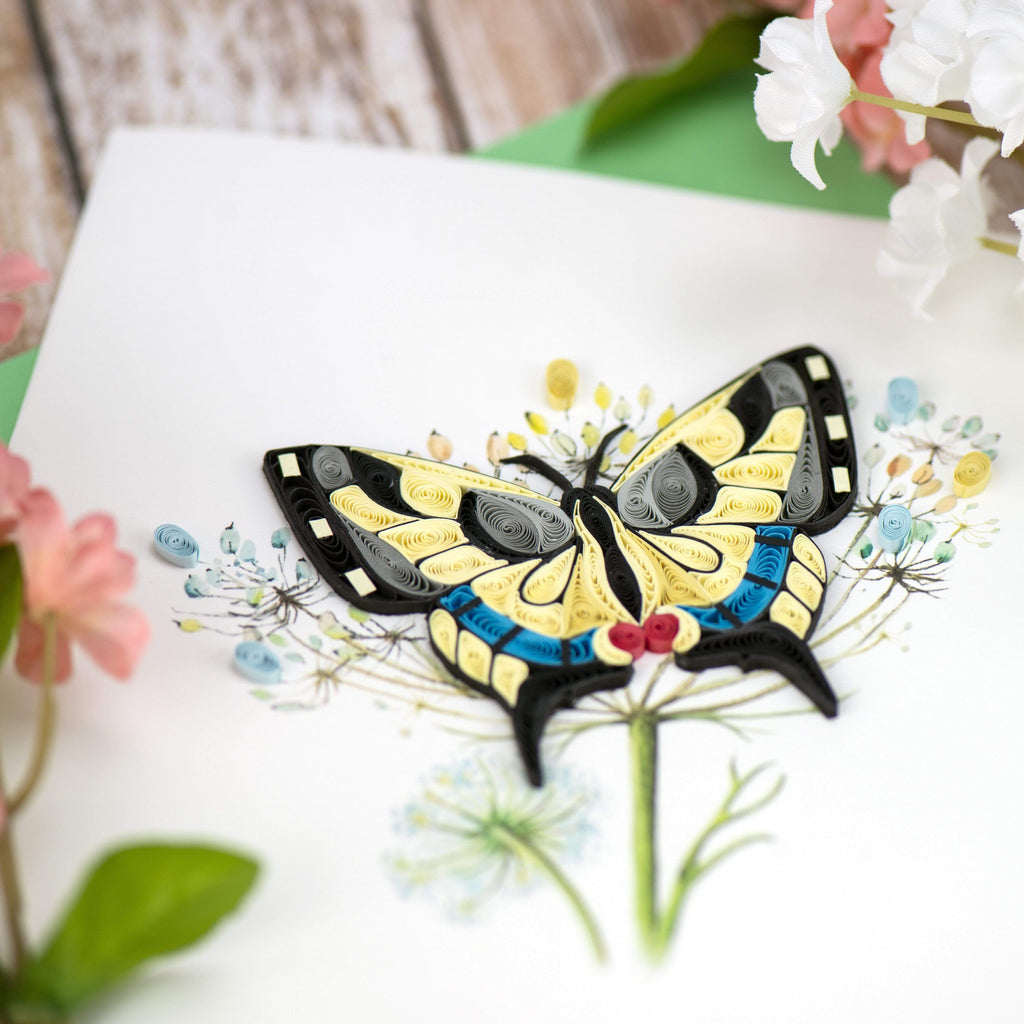 Quilling Card Swallowtail Butterfly