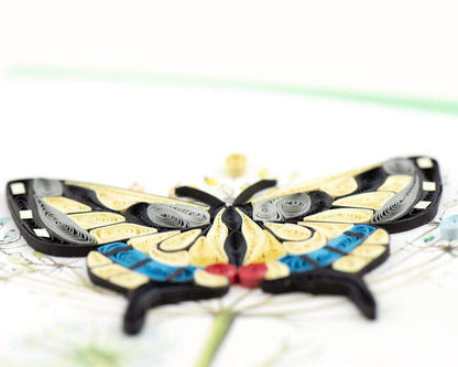 Swallowtail Butterfly Quilling Card