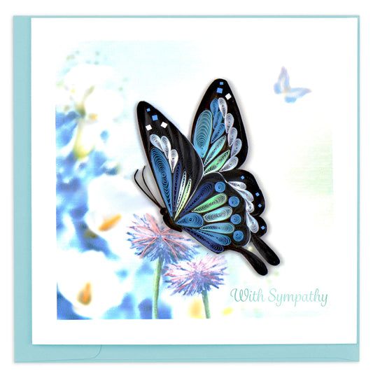 Quilling Card Sympathy Butterfly