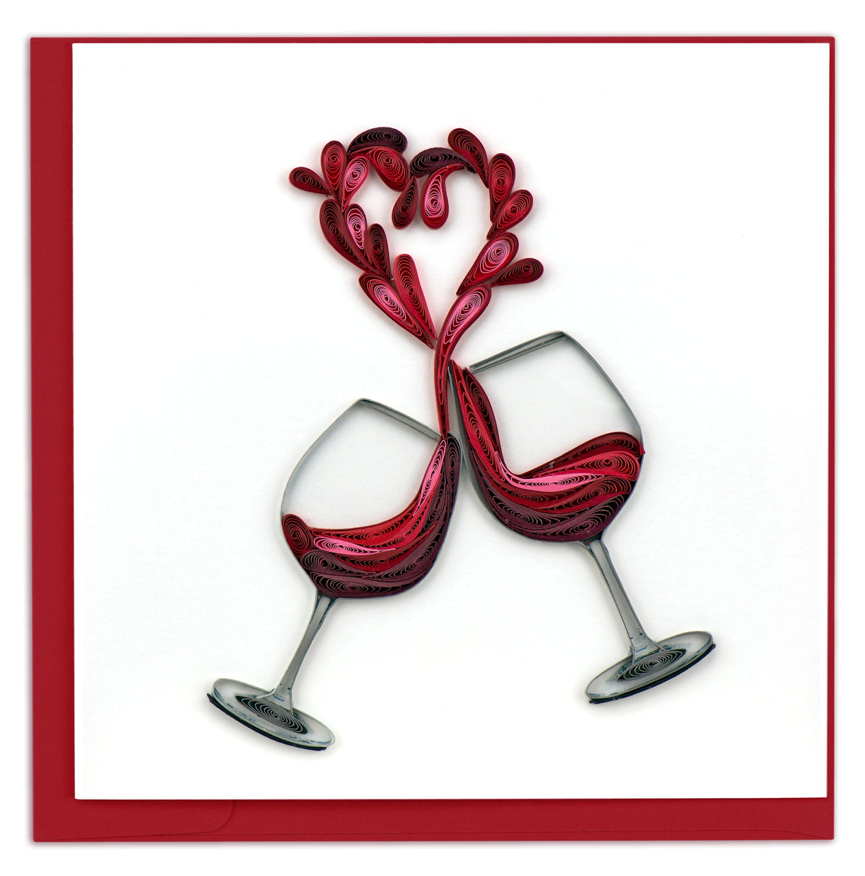 Quilling Card A Toast to Love