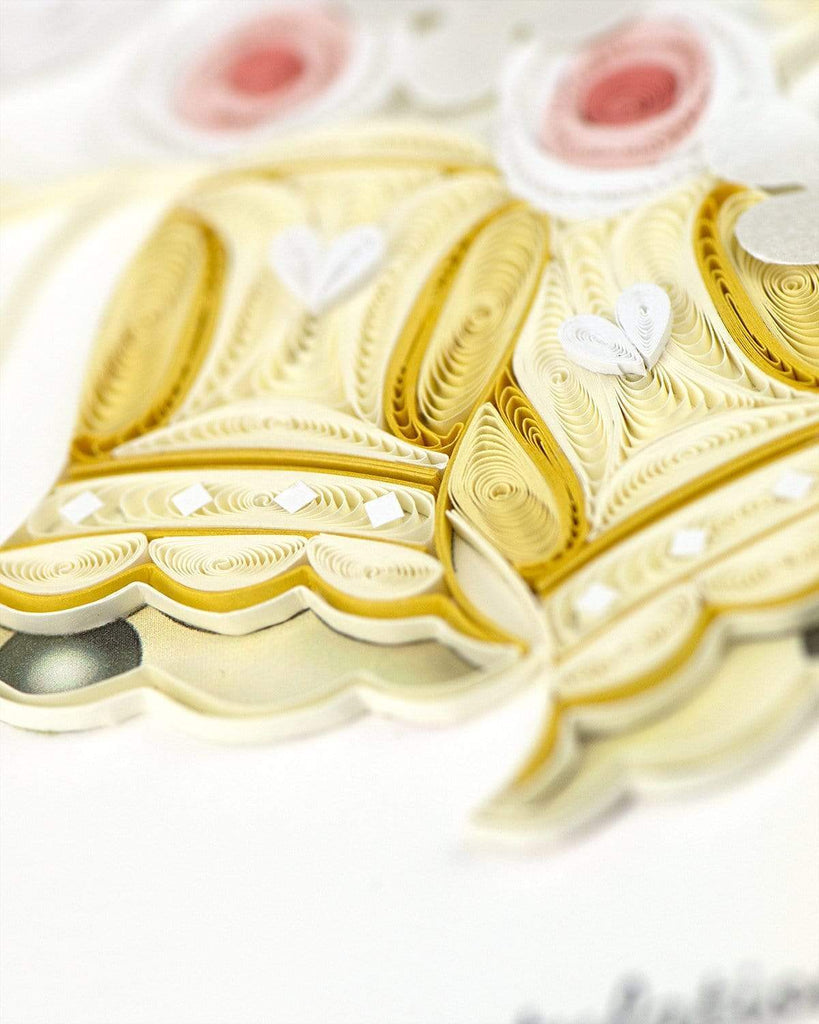 Quilling Card Wedding Bells