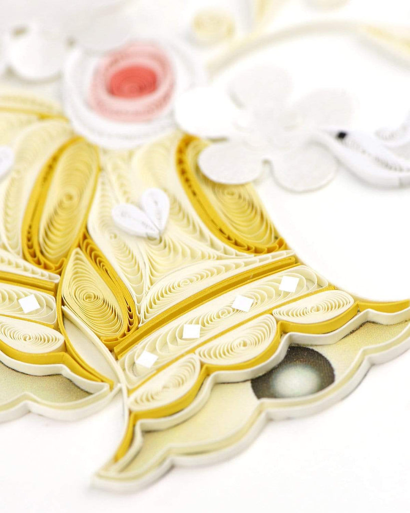 Quilling Card Wedding Bells