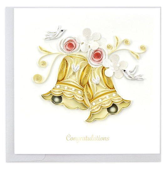 Quilling Card Wedding Bells