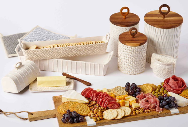 Stoneware Butter Dish Set