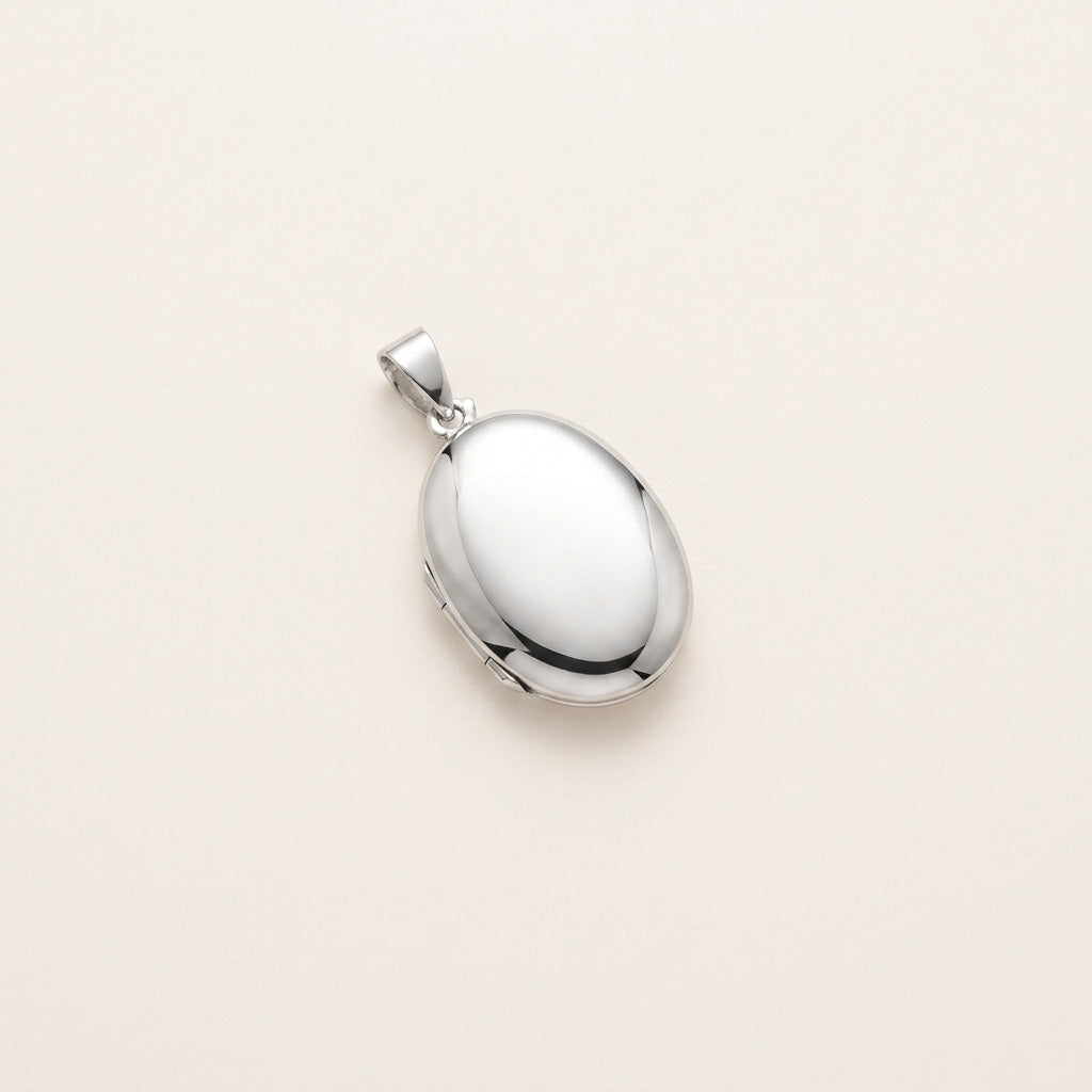 Silver Oval Locket