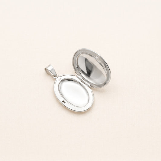 Silver Oval Locket
