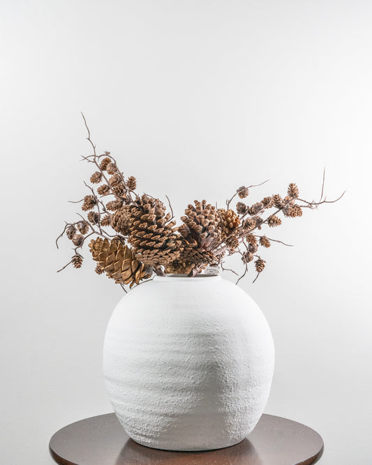 26” Multi Size Pinecone & Twig Stem