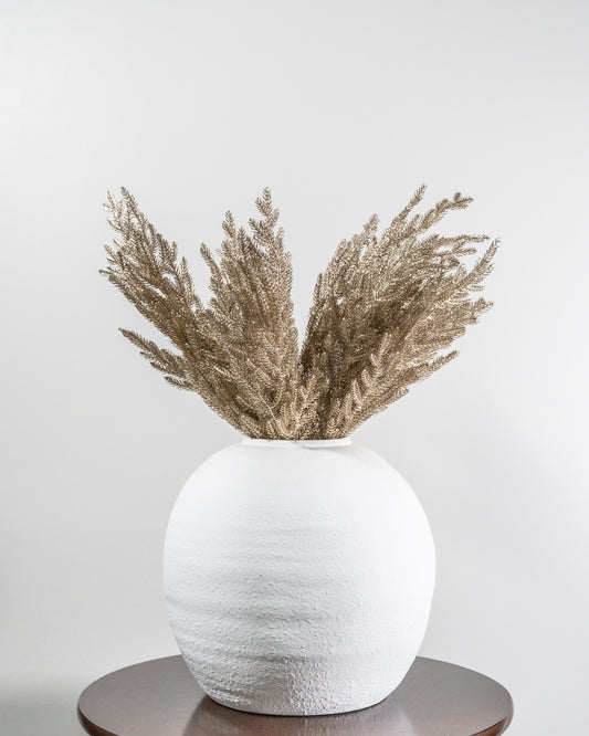 20.5" Gold Glittered Bush