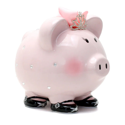 Pink Princess Piggy Bank