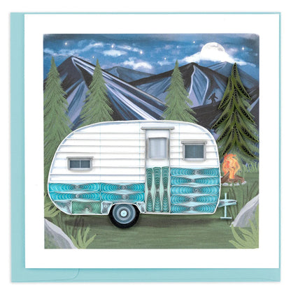 Camper Quilling Card