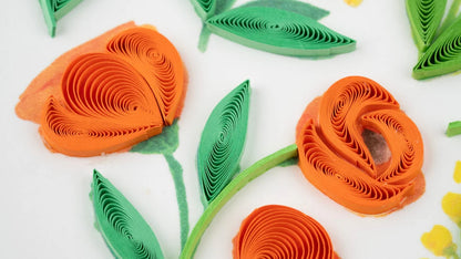 Garden Heart Quilling Card