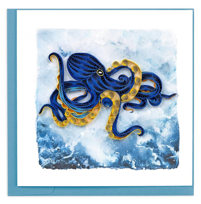 Deep Sea Octopus Quilling Card