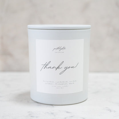 Thank You Candle 10oz (Bergamot/Jasmine)