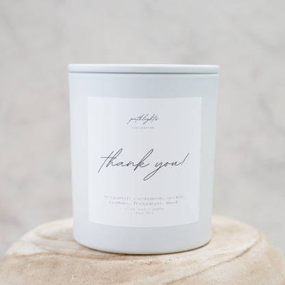 Thank You Candle 10oz (Bergamot/Jasmine)