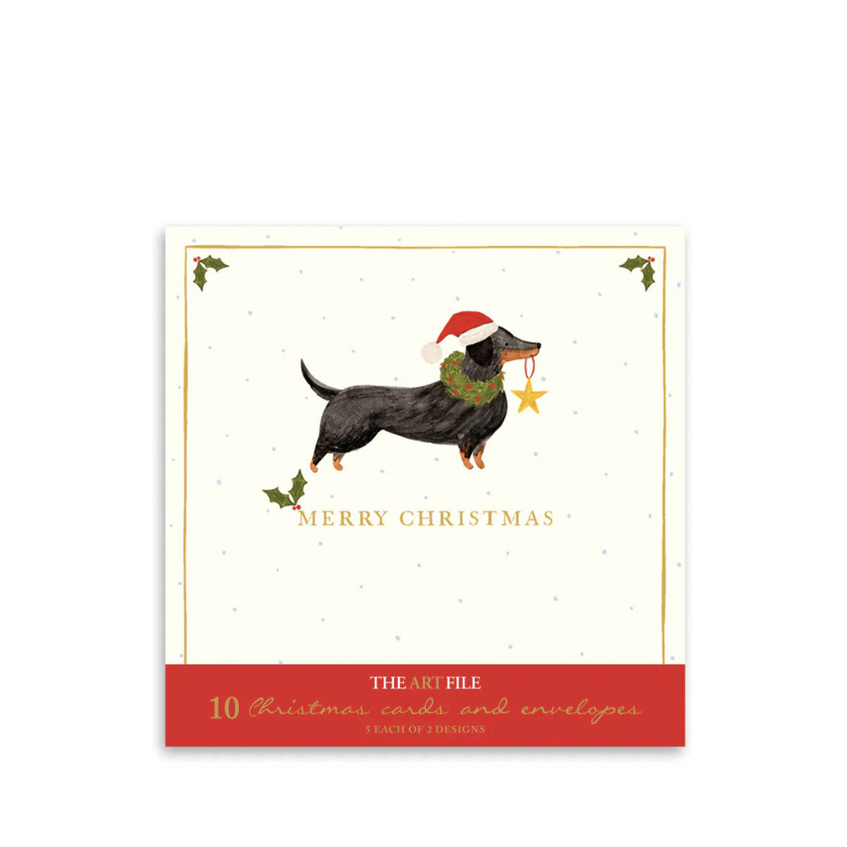 Christmas Dogs - Set of 10 Cards