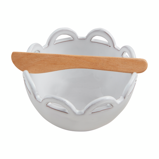 Half Scallop Dip Bowl